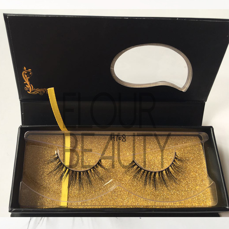 Excellent 3D real mink eyelashes with magnetic boxes wholesale EA30